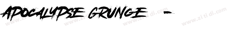 Apocalypse Grunge字体字体转换